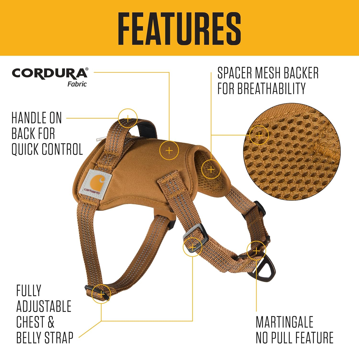 Carhartt Nylon Duck No Pull Dog Harness
